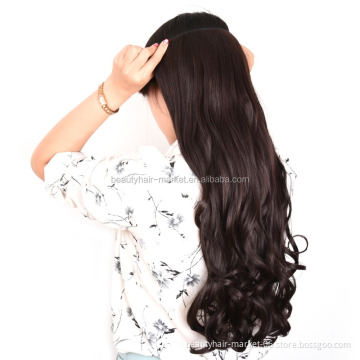 2016 new design no shed different synthetic hair weaves on clips mix color #2 #33